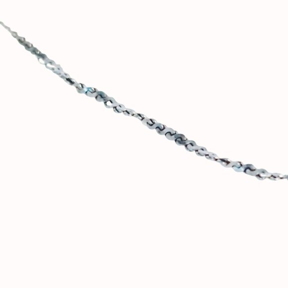 Sterling Silver Italy 925 Delicate Chain Bracelet 7 Inches Long - Picture 7 of 11